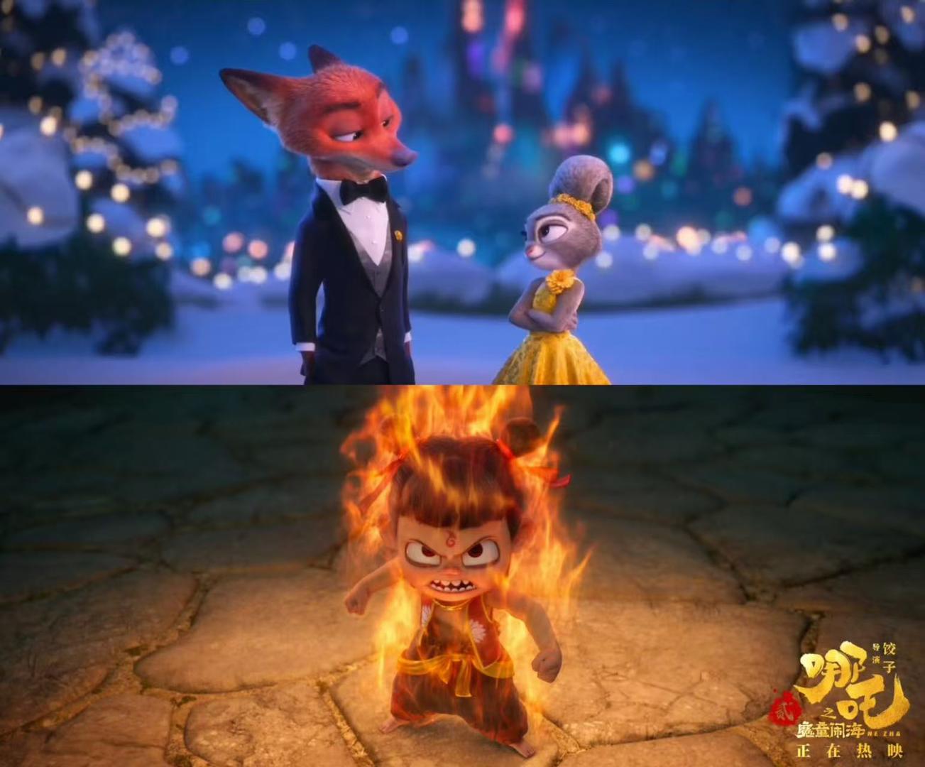  哪吒之魔童闹海 对比 疯狂动物城2 剧本分析 _疯狂动物城2 预售票房 豆瓣评分 _疯狂动物城2