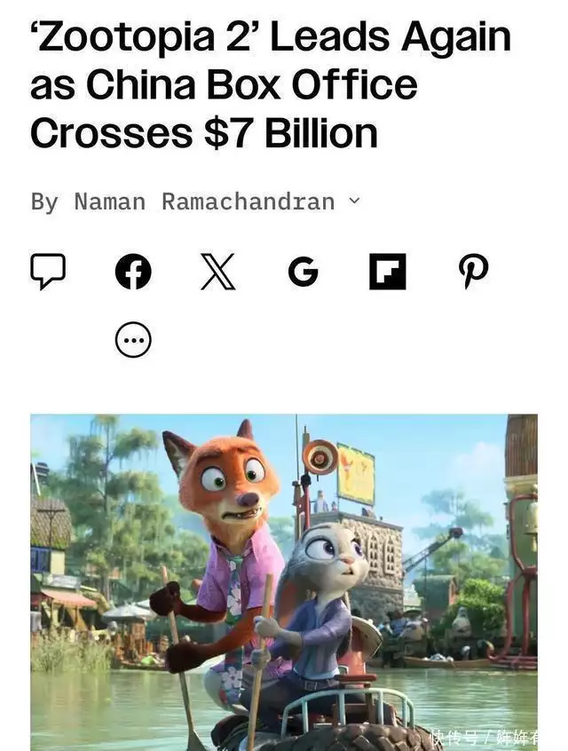 好莱坞大片 中国市场贡献_疯狂动物城2_疯狂动物城2 中国票房分析